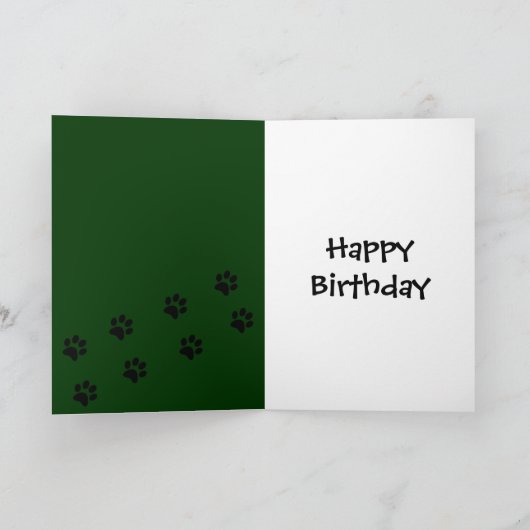 Basset Hound Verjaardag Lollipop Kaart (Binnen)