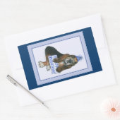 Basset Hound Verjaardag Stickers (Envelop)