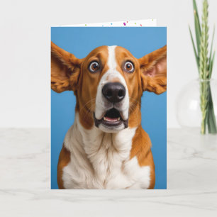 Basset Hound verraste verjaardag Kaart