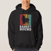 Basset Hound Vintage  1 Hoodie (Voorkant)