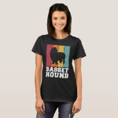 Basset Hound Vintage  1 T-shirt (Voorkant volledig)