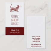 Basset Hound Visitekaartje (Voorkant / Achterkant)