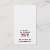 Basset Hound Visitekaartje (Achterkant)