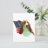 Basset Hound Vlag Briefkaart (Staand voorkant)