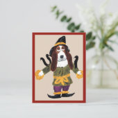 Basset Hound vogelverschrikker Briefkaart (Staand voorkant)