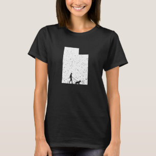 Basset Hound Walking Utah Dog T-shirt