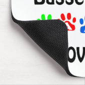 Basset Hound Wandelingen Ontwerp Muismat (Hoek)