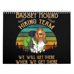 basset hound - wandelteam dat we zullen krijgen kalender