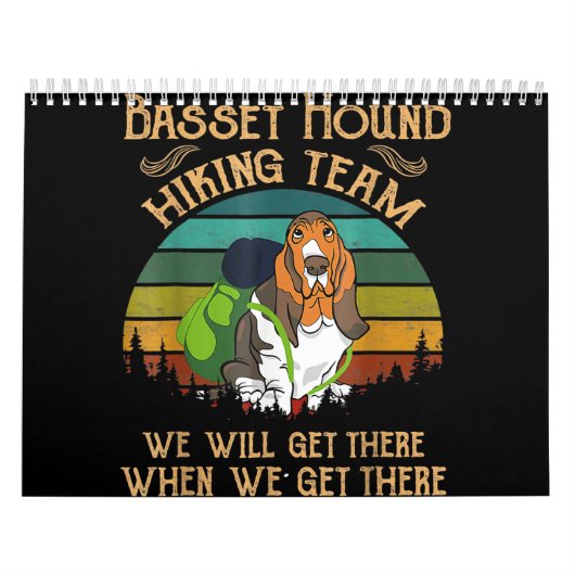 basset hound - wandelteam dat we zullen krijgen kalender (Hoes)