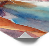 Basset hound watercolor portrait poster (Hoek)