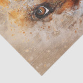 Basset Hound Waterverf-ontkoppeling Tissuepapier (Detail)