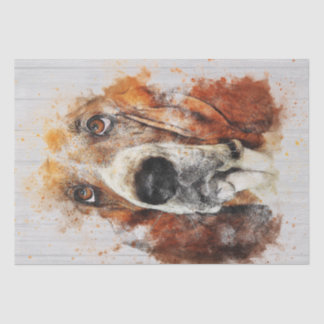 Basset Hound Waterverf-ontkoppeling Tissuepapier