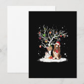 Basset Hound Winter Sneeuwboom - Kerstwinter Kaart (Voorkant / Achterkant)