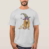 Basset Hound Witch T-shirt (Voorkant)