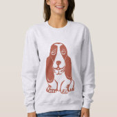 Basset Hound Women's Sweatshirt (Voorkant)