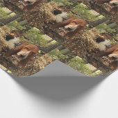 Basset hound wrappapier cadeaupapier (Hoek)