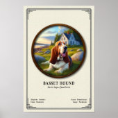 Basset Hound Zoölogie Serie Poster (Voorkant)