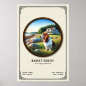 Basset Hound Zoölogie Serie Poster (Voorkant)