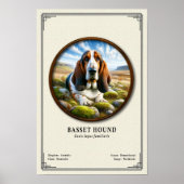 Basset Hound Zoölogie Serie Poster (Voorkant)