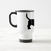 Basset Hound (zwart) Reisbeker (Links)