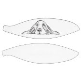 basset hound zwart wit eenvoudig puppy hondenogen basketbal (Panelen)