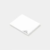basset hound zwart wit eenvoudig puppy hondenogen post-it® notes (Schuin)