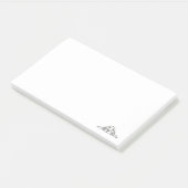 basset hound zwart wit eenvoudig puppy hondenogen post-it® notes (Schuin)