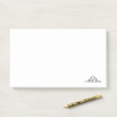 basset hound zwart wit eenvoudig puppy hondenogen post-it® notes (Op bureau)