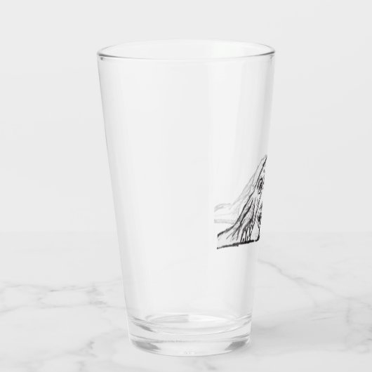 basset hound zwart wit simpels puppy hond ogen   glas (Rechts)