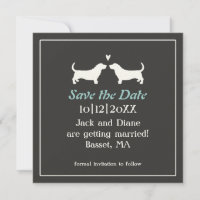 Basset Hounds Huwelijk Opslaan Datum
