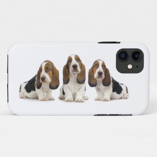 Basset Hounds I-Phone Case (Achterkant (horizontaal))
