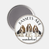 Basset Hounds Magneet (Voorkant / Achterkant)