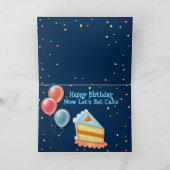 Basset Hounds op Grappige Verjaardag Kaart w / Cak (Binnen)