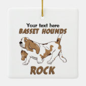 bassET HOUNDS ROCK ALL Keramisch Ornament (Achterkant)