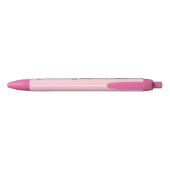 Basset Hounds Roze Pens Zwarte Inkt Pen (Achterkant)