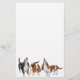 Basset Hounds Stationery Briefpapier