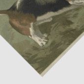  Basset Hounds Tissuepapier (Detail)