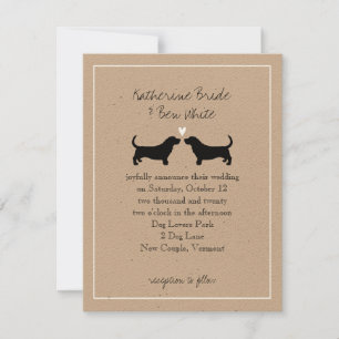 Basset Hounds Trouw Uitnodiging