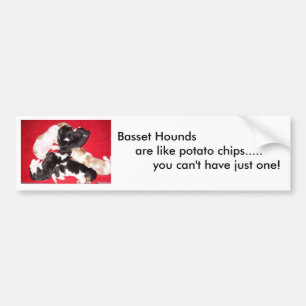 Basset Hounds zijn als... Bumpersticker
