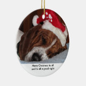 Basset houndversiering keramisch ornament (Rechts)