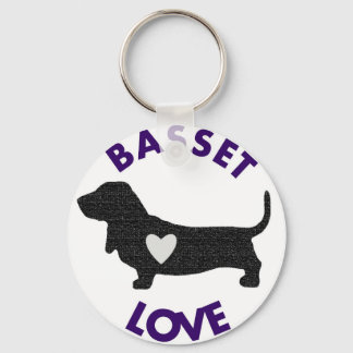 Basset Love Sleutelhanger