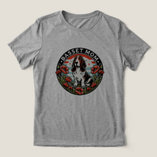 Basset mama Tri-Blend shirt
