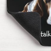 Basset-muispad, praat je tegen me? muismat (Hoek)