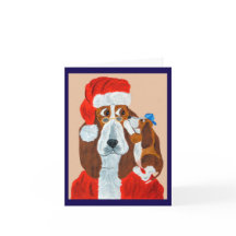 Basset Puppy vertelt Kerstman zijn Kerstwensen