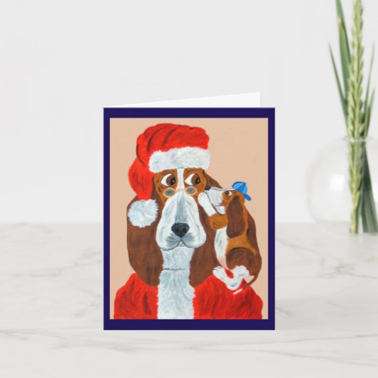 Basset Puppy vertelt Kerstman zijn Kerstwensen (Voorkant)