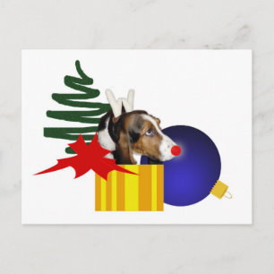 Basset renindeer Briefkaart