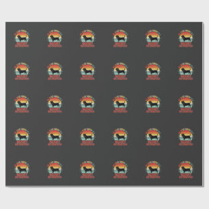 Basset Retriever Retro Zonsondergang Hond Cadeaupapier