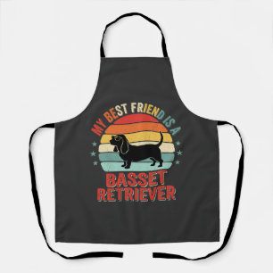 Basset Retriever Retro Zonsondergang Hond Schort