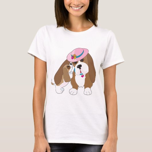 Basset Talk Ma T-shirt (Voorkant)