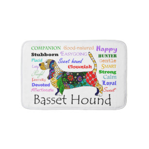Basset Traits Bath Mat